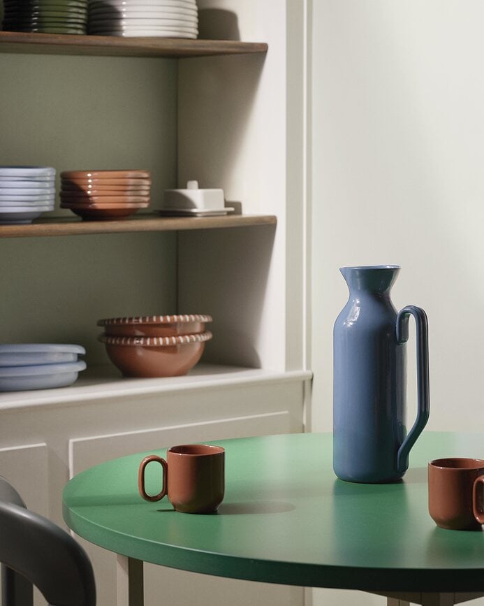 Tazas Barro, azul claro, 2 unidades