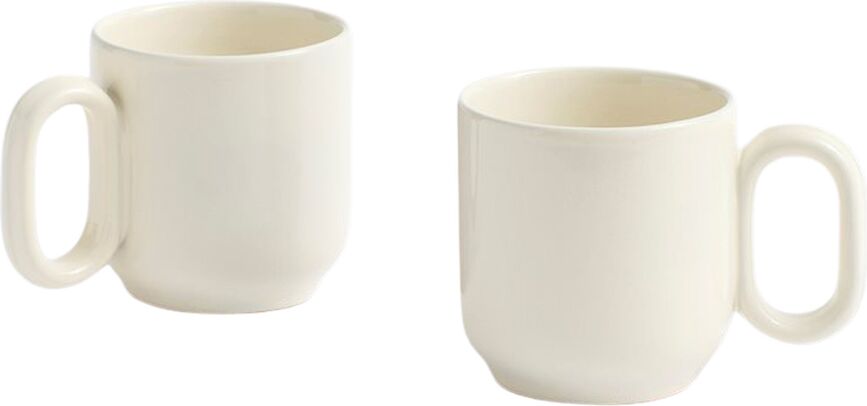 Tazas Barro blancas, 2 unidades