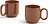 Tazas Barro, marrones, 2 unidades