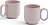 Tazas Barro, rosas, 2 unidades