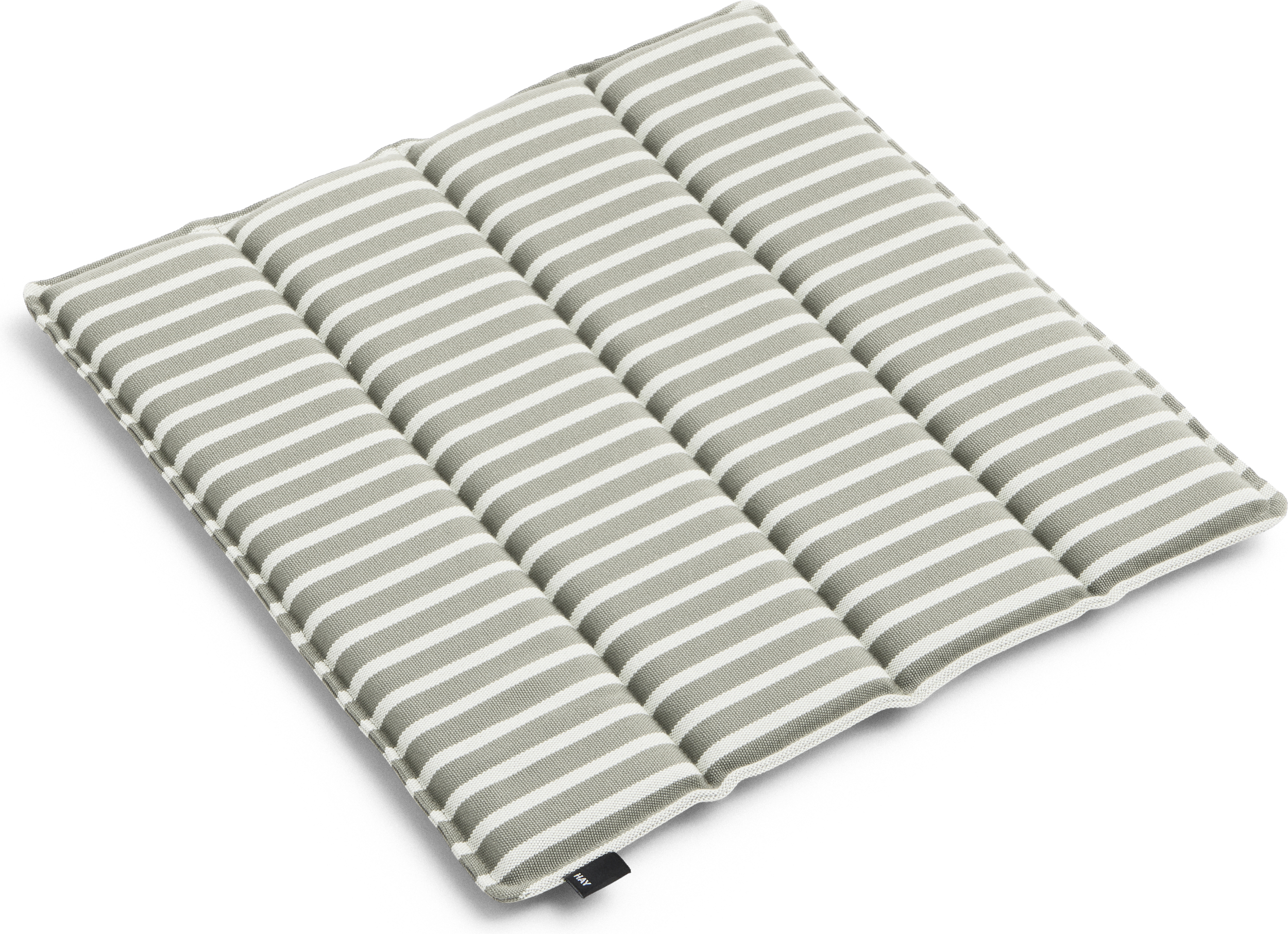 Terrazza Gartenstuhlauflage gestreift 40 x 40 cm, grau-weiß