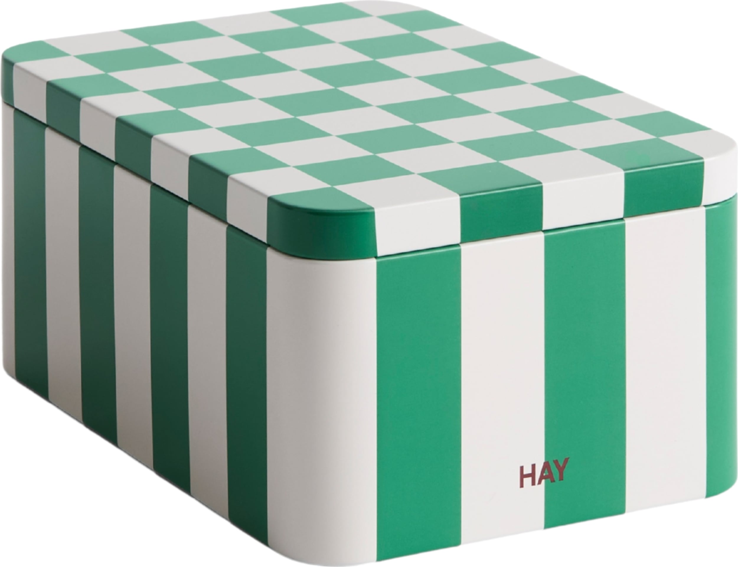 Tin S Aufbewahrungsbox, cremefarben, grün