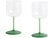 Tint Čaše za vino zelene 2 kom.