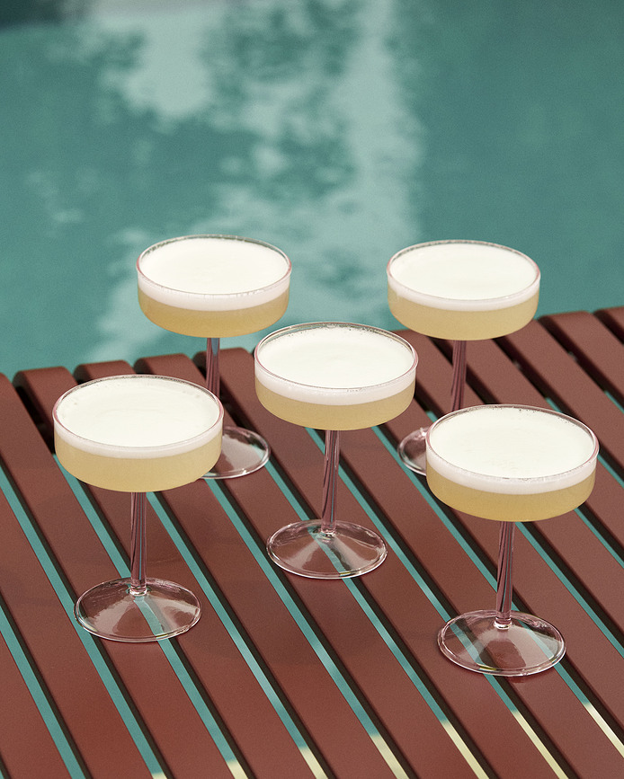 Tint Coupes, rose clair, Lot de 2