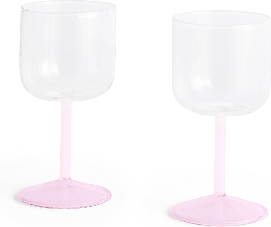 Tint Kozarci za vino, roza, 2 kosa