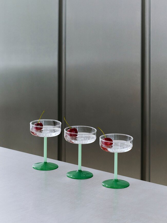 Tint Verres à Cocktail, verts, Lot de 2