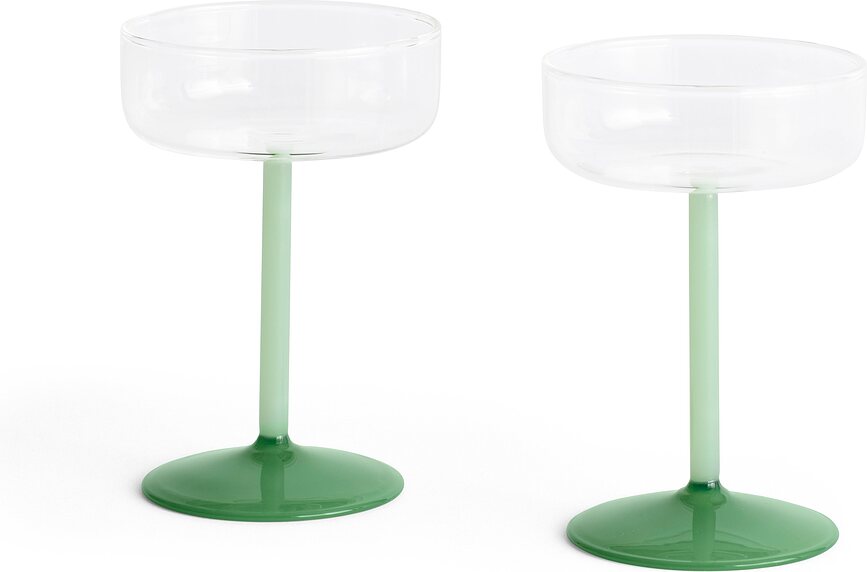Tint Verres à Cocktail, verts, Lot de 2