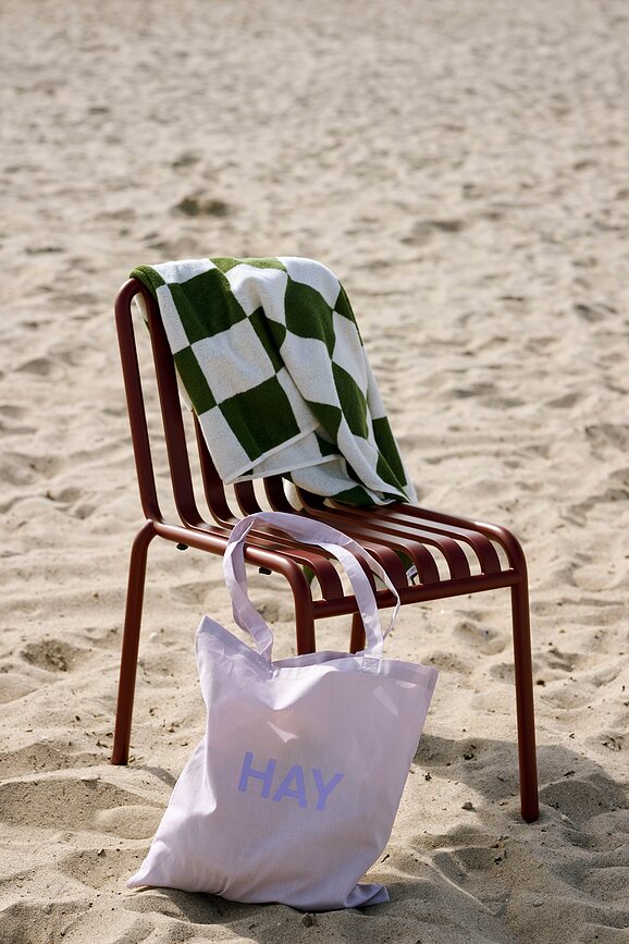 Toalla Check, 70 x 136 cm, color café