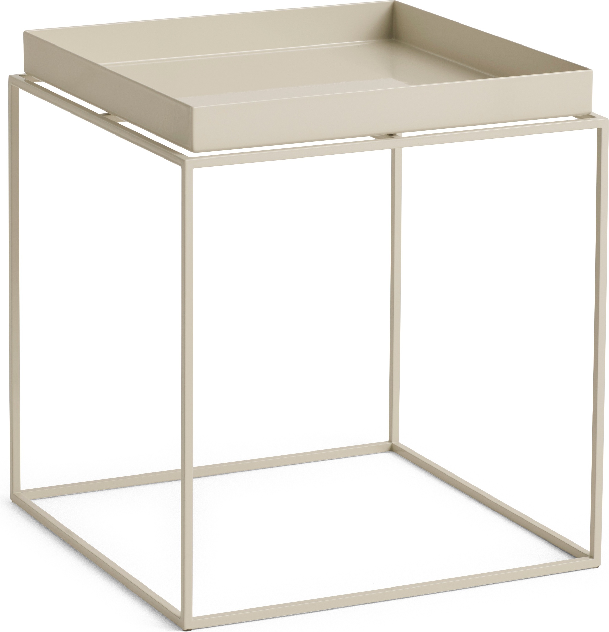 Tray Couchtisch 40 x 40 x 44 cm, beige