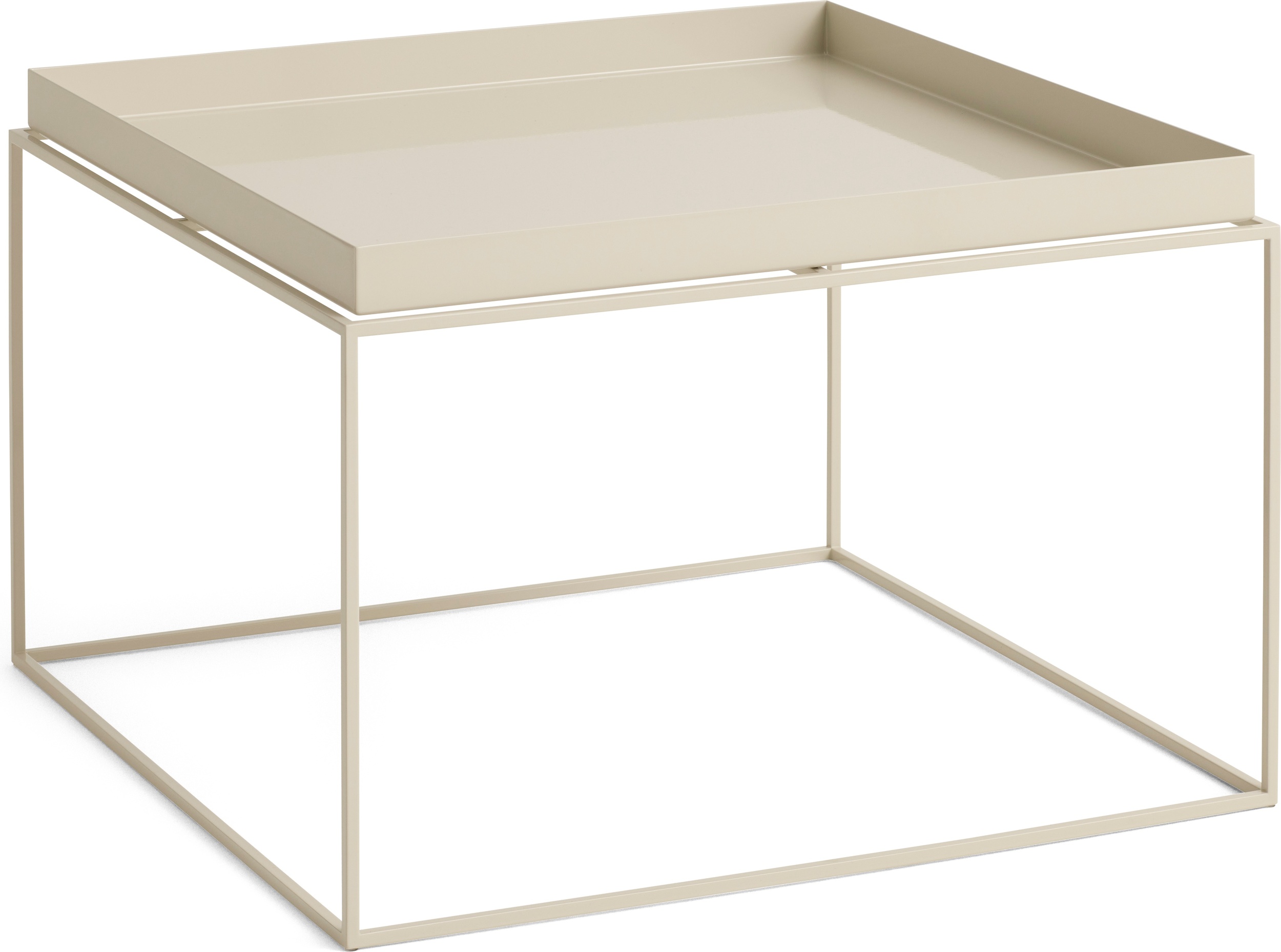 Tray Couchtisch 60 x 60 x 39 cm, beige