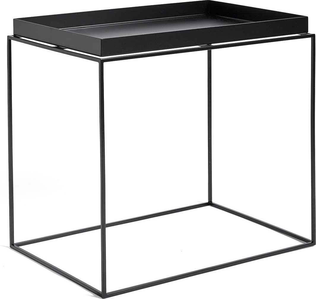 Tray Table Beistelltisch L schwarz