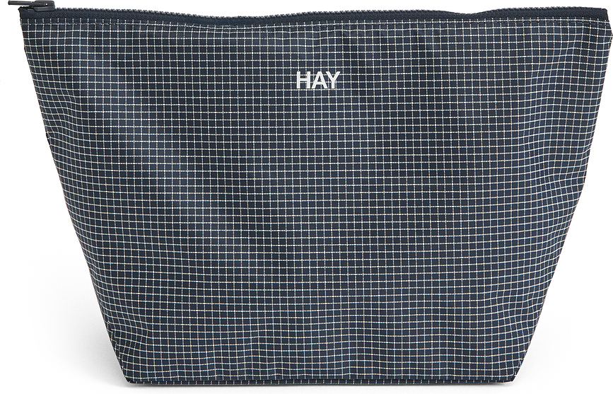 Trousse de toilette Grid M bleu marine