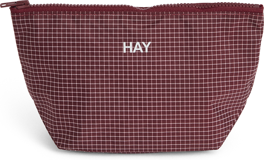 Trousse de toilette Grid S bordeaux