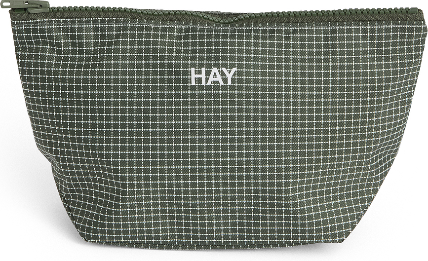 Trousse de toilette Grid S vert foncé