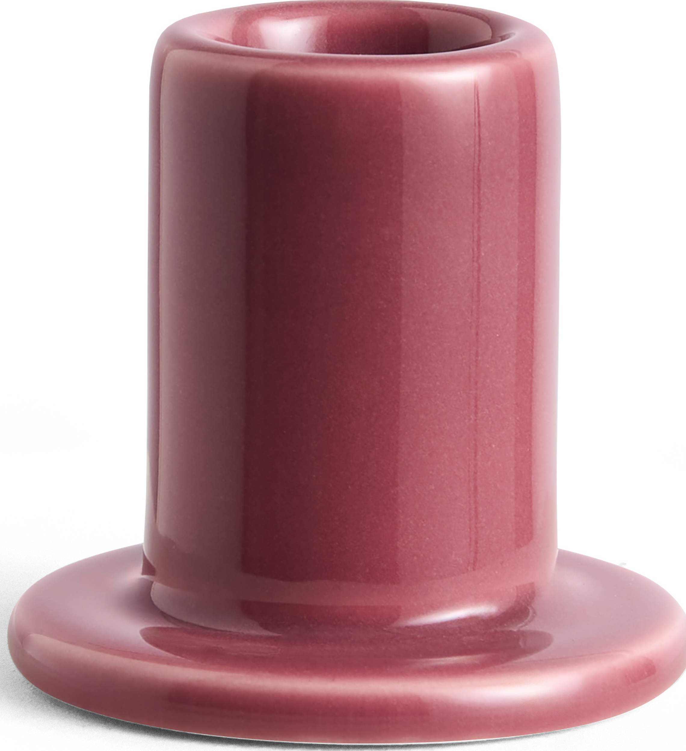 Tube Kerzenhalter für Stabkerzen 5,5 cm, himbeerrot, Keramik