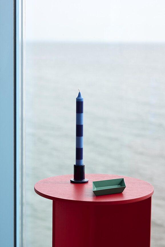 Tube S Bougeoir pour bougie classique, taille S, bleu marine