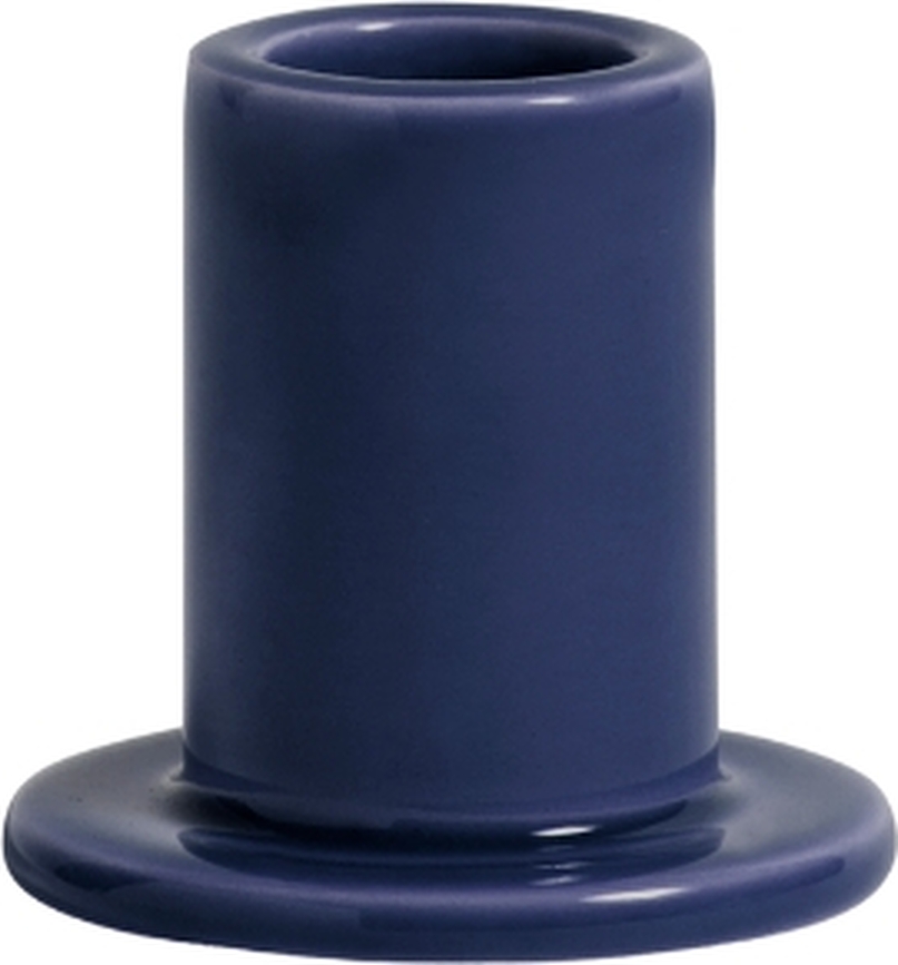 Tube S Κηροπήγιο για κλασικό κερί, κεραμικό, μπλε navy