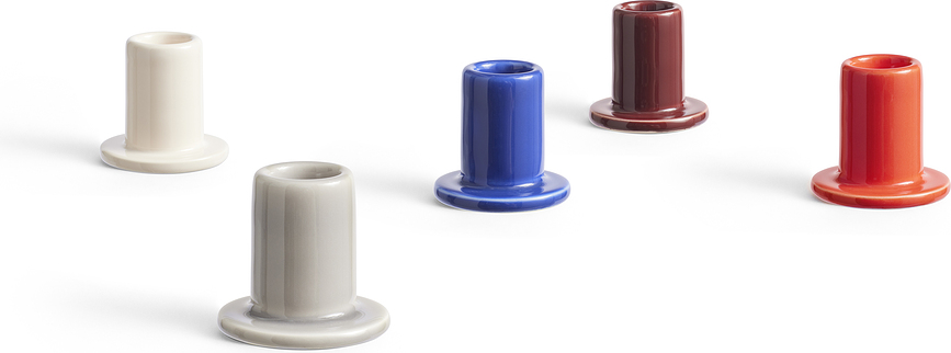 Tube S Κηροπήγιο για κλασικό κερί, κρεμ, κεραμικό