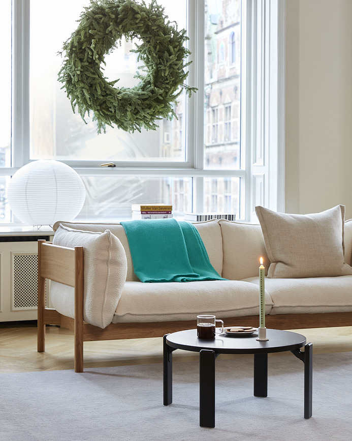 Tube S Κηροπήγιο για κλασικό κερί, κρεμ, κεραμικό