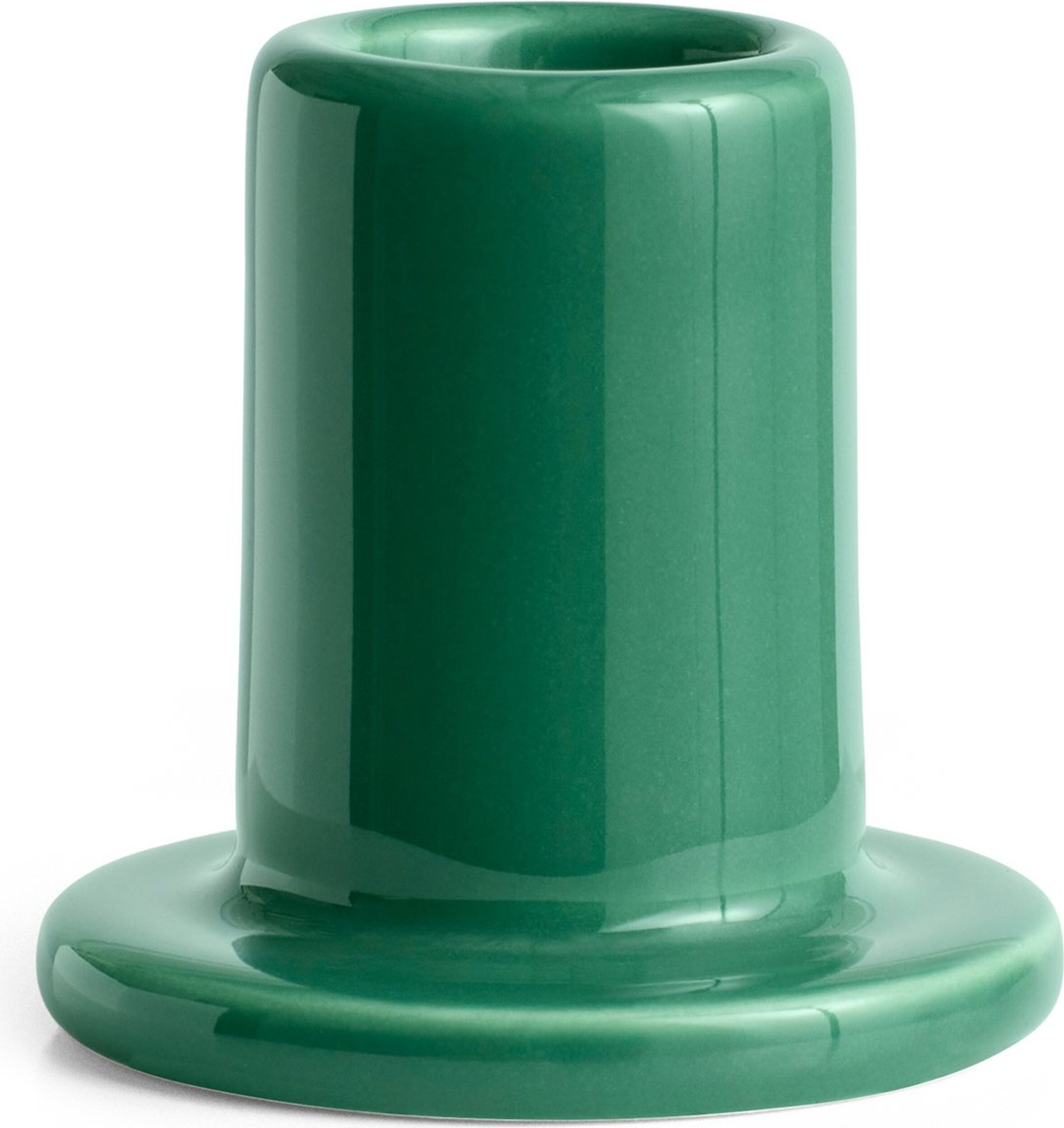 Tube S Kerzenhalter für Stabkerzen, grün, Keramik