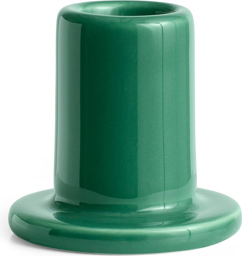 Tube S Svečnik za klasično svečo, keramičen, zelen