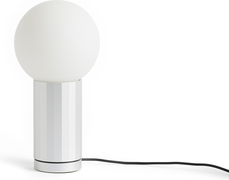 Turn On Stolna lampa 20 cm srebrna