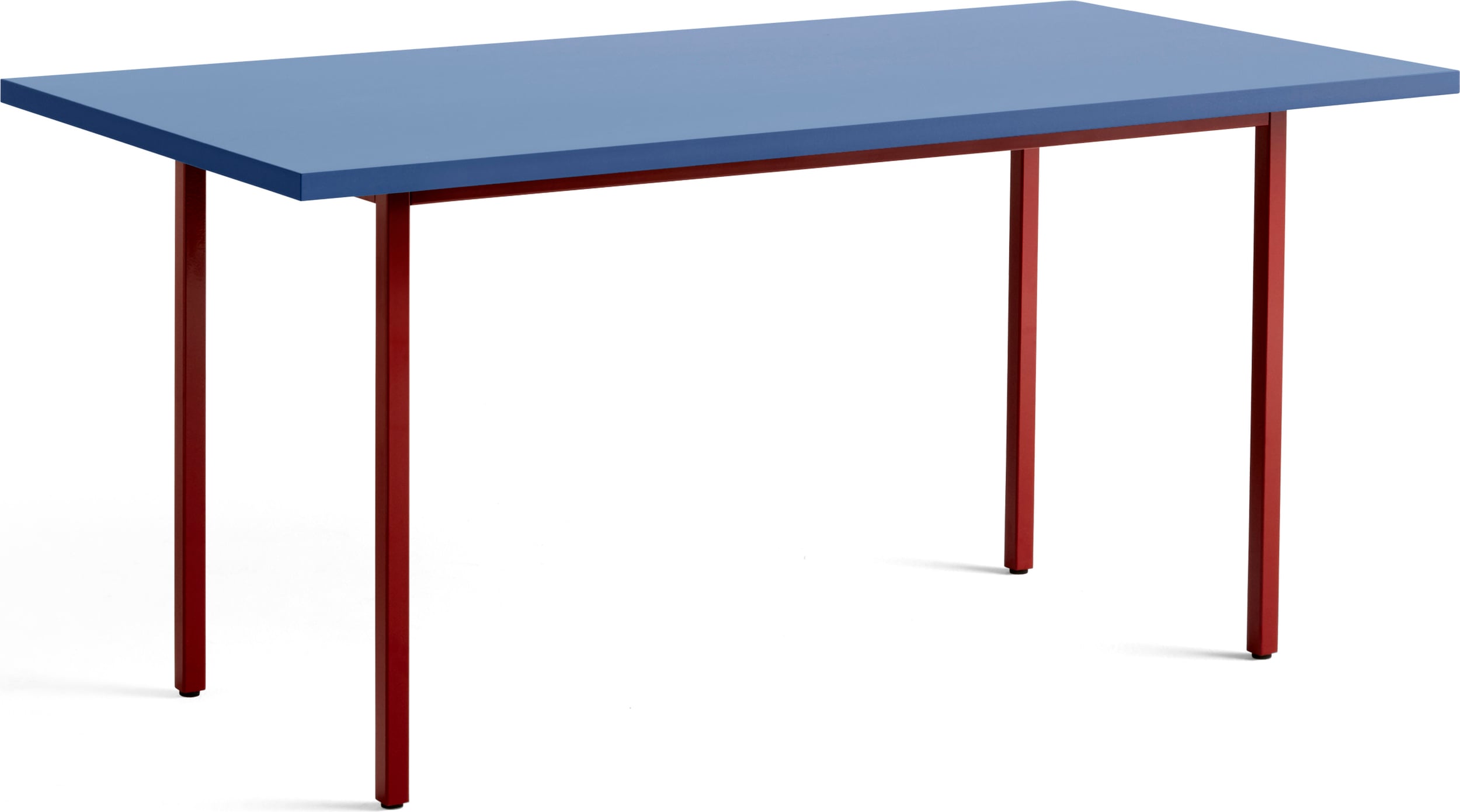 Two-Colour Tisch 160 x 82 cm, blau-bordeauxrot