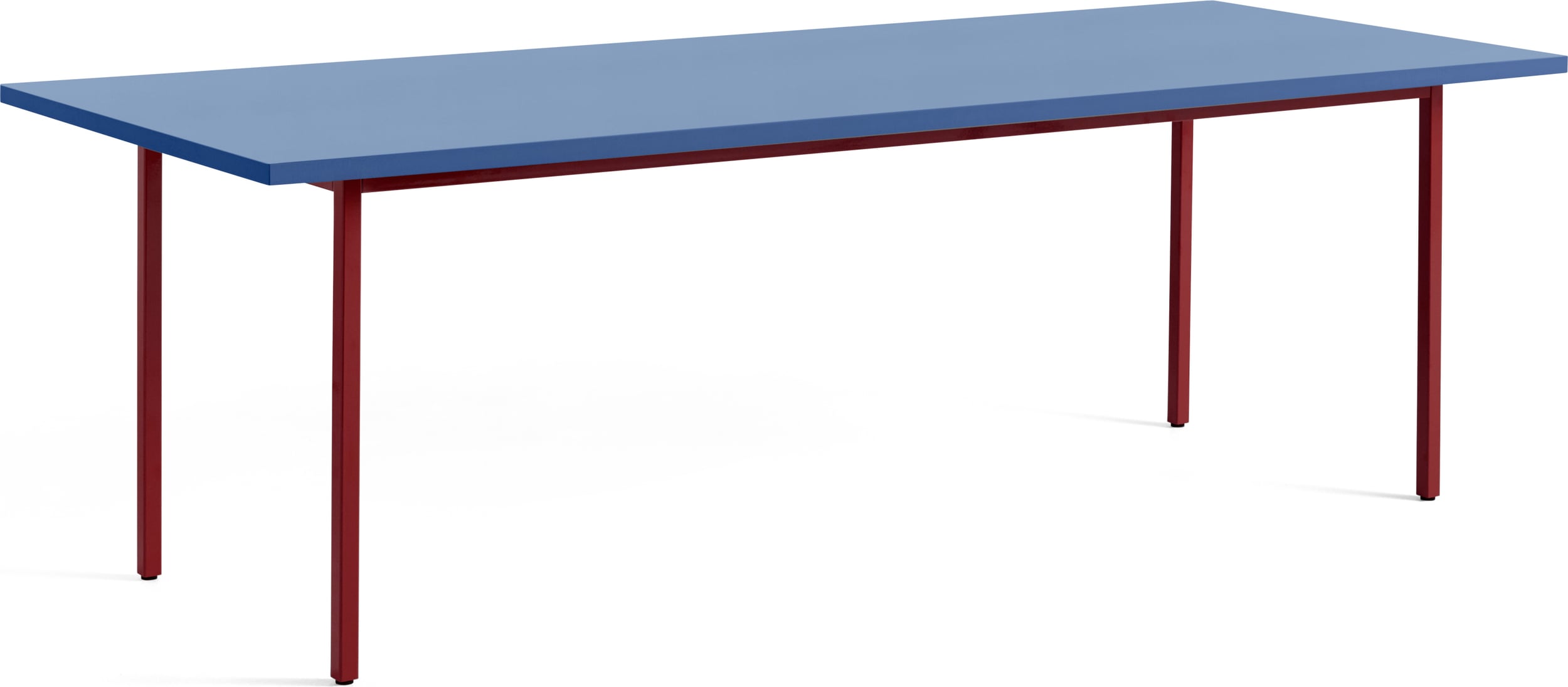 Two-Colour Tisch 240 x 90 cm, blau-bordeauxrot