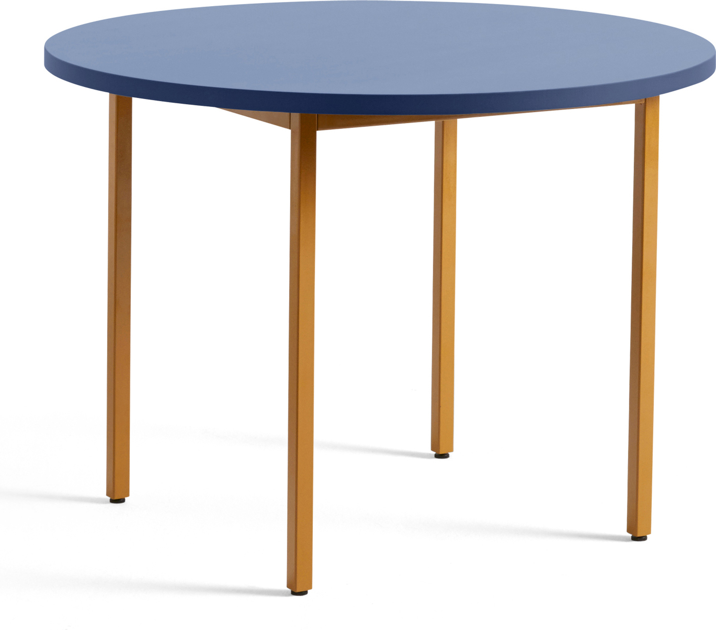 Two-Colour Tisch rund, 105 x 74 cm, blau-orange