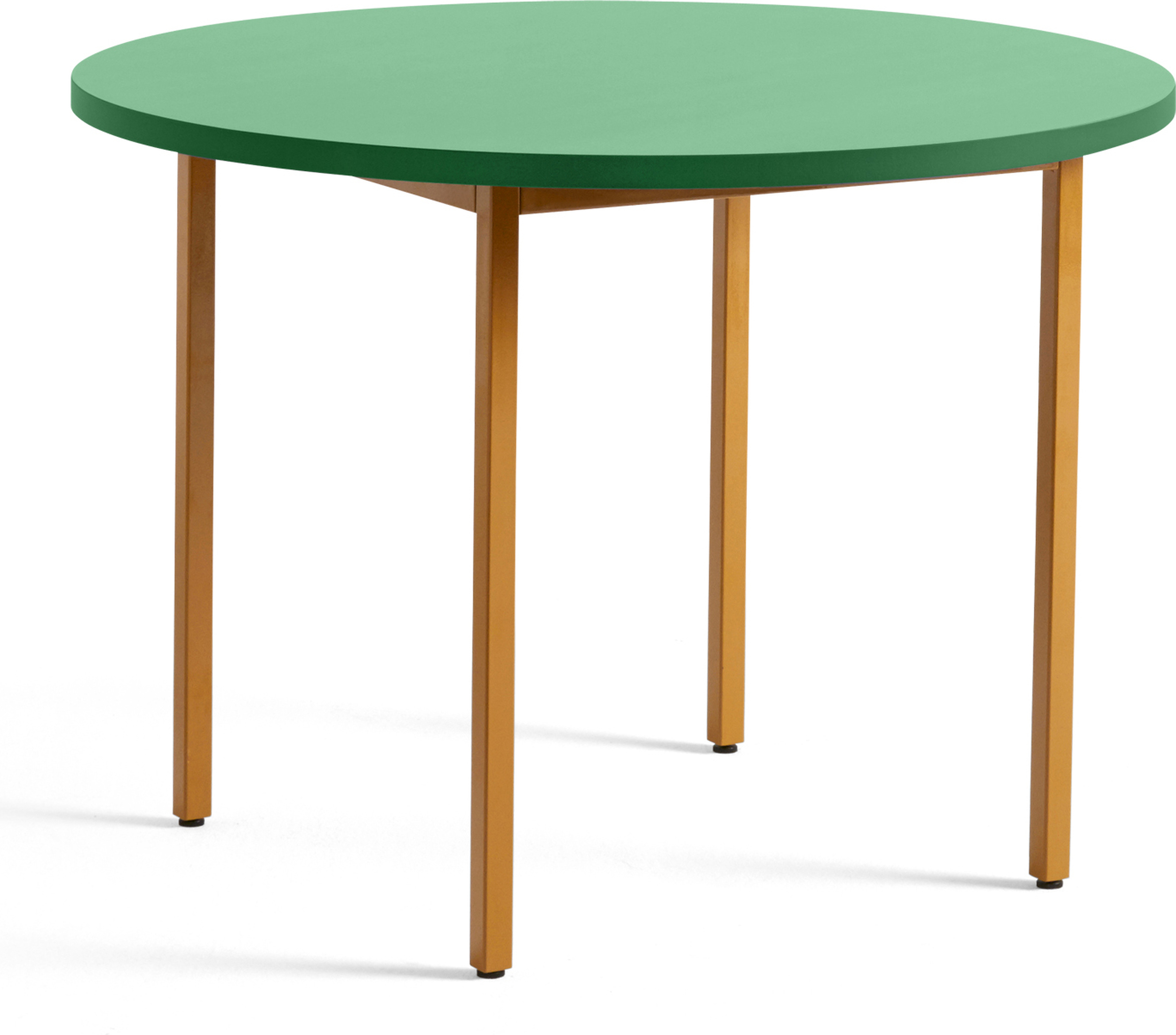 Two-Colour Tisch rund, 105 x 74 cm, grün-orange