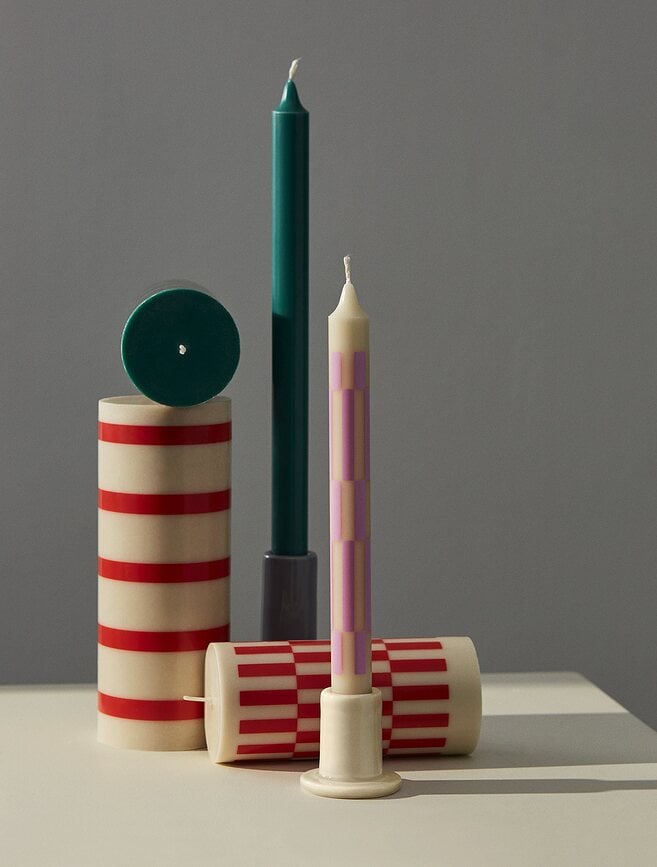 Velas Hay Gradient, de colores neutros, 7 unidades