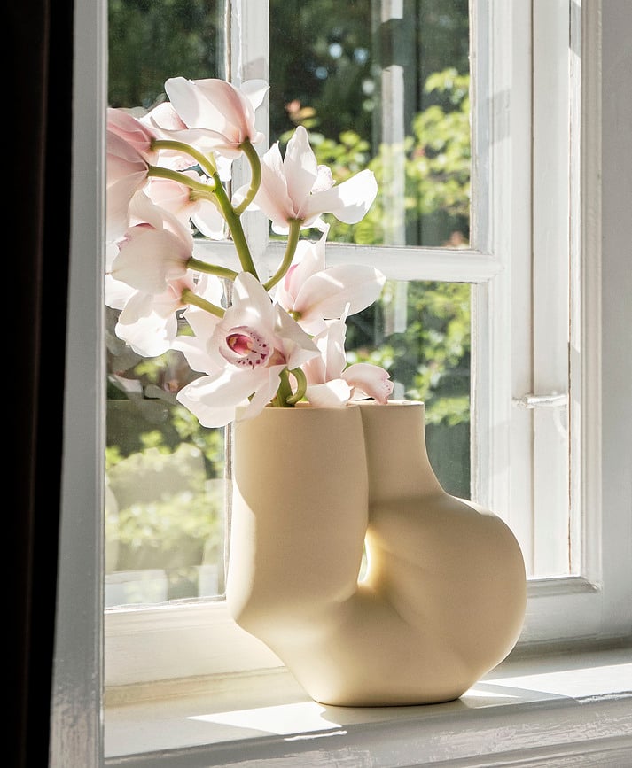 W&S Chubby Βάζο, πορσελάνινο, ανοιχτό κίτρινο