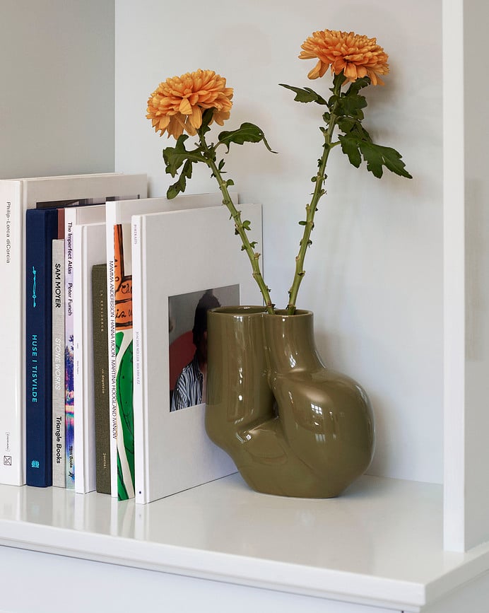 W&S Chubby Vaza kamena maslinasta