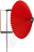 Wandlamp Matin 30 cm rood