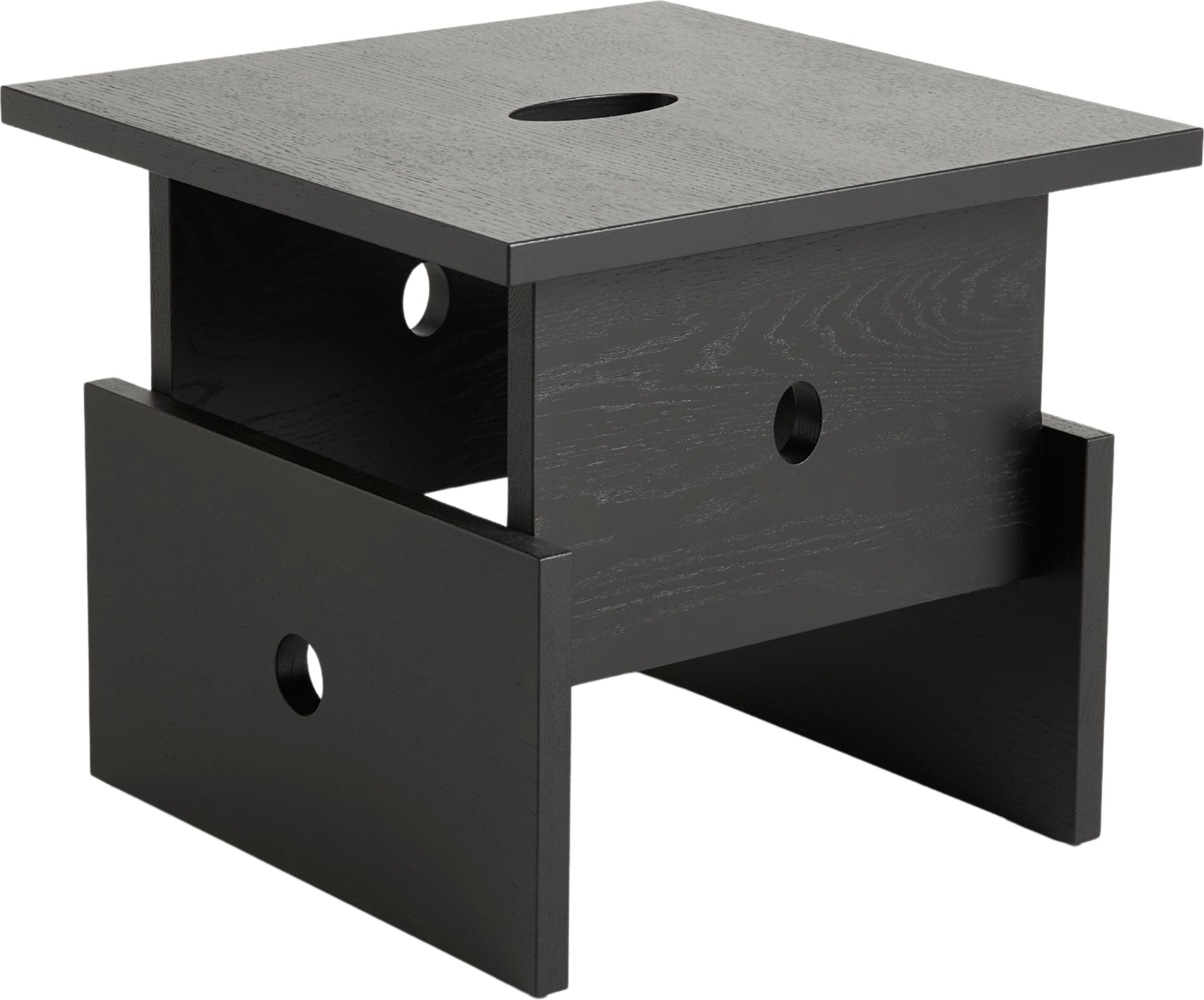 Wood Box Couchtisch schwarz Eiche