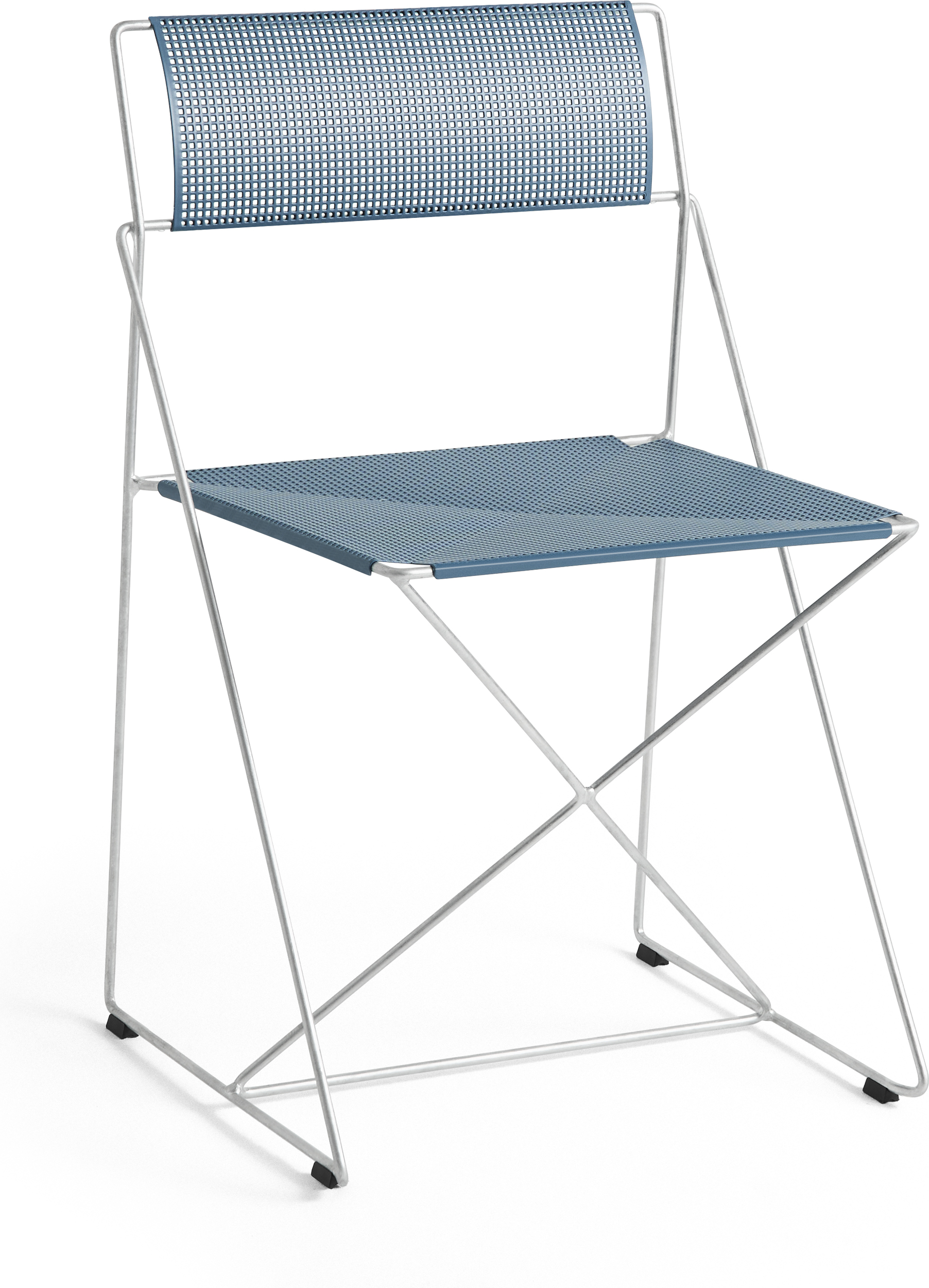 X-Line Klappstuhl Hot Galvanised Base 2.0, blau