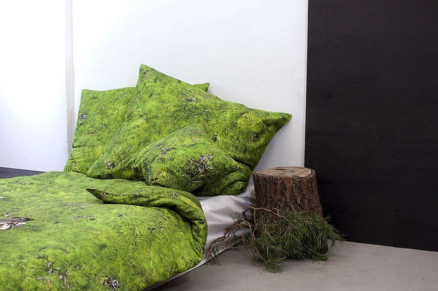 Funda de Cojín Hayka, 40 x 40 cm, verde musgo