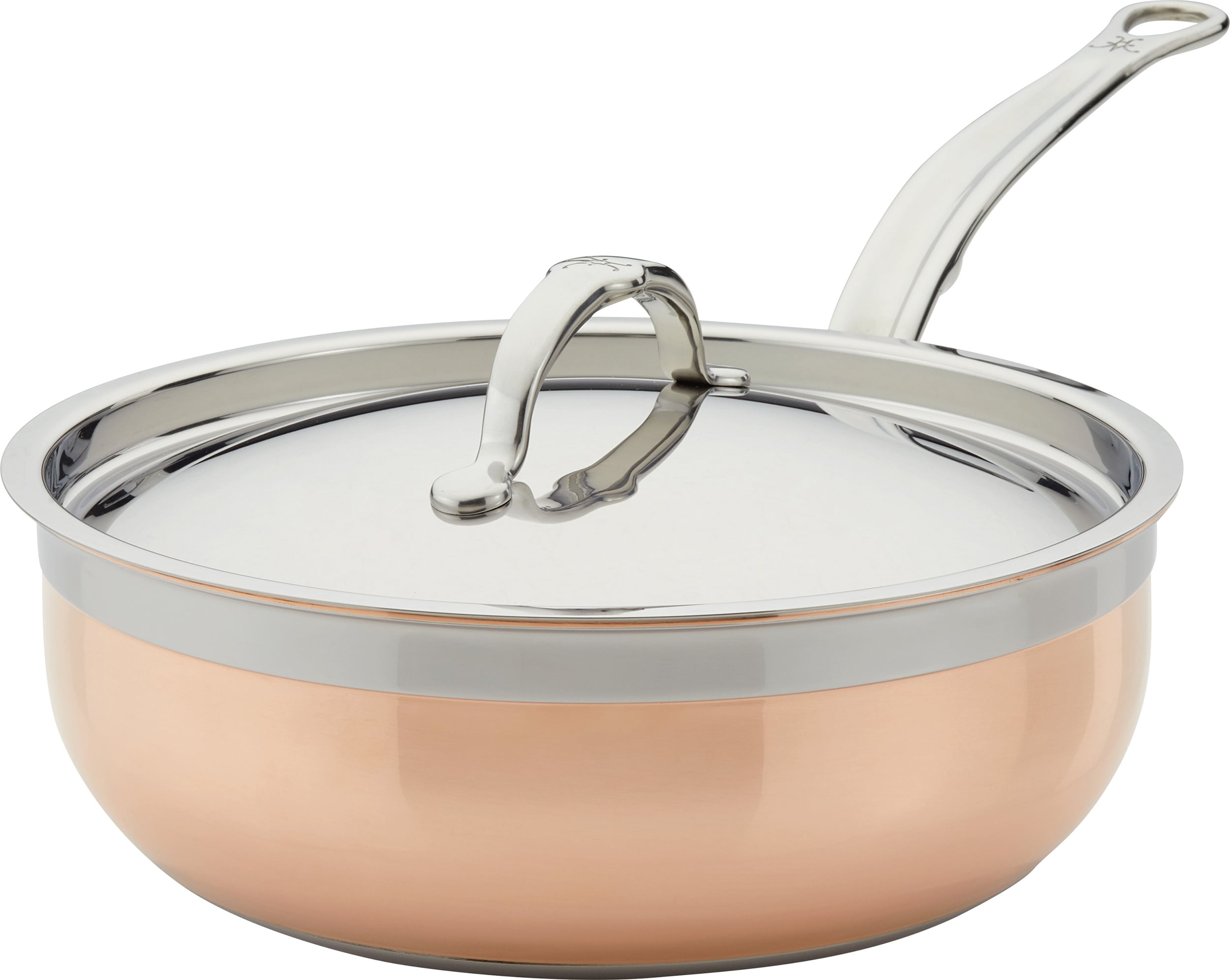 Copperbond Tiefe Pfanne mit Deckel 24 cm