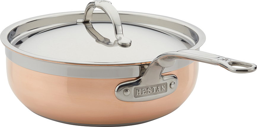 Globoka ponev s pokrovko Copperbond 24 cm