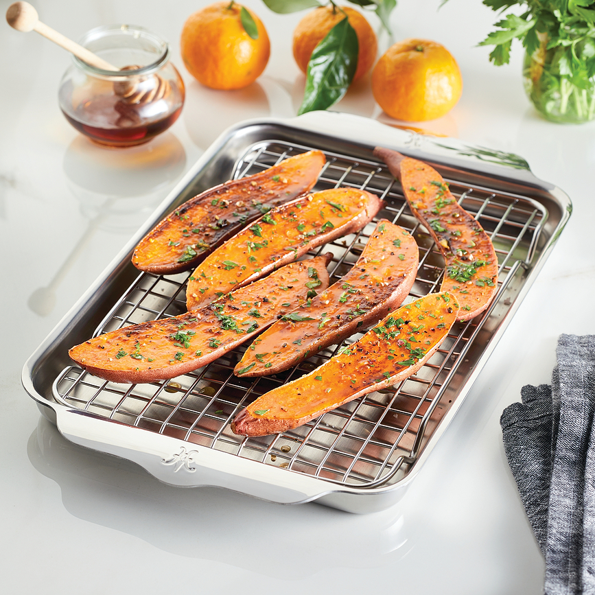 Plat à rôtir Ovenbond avec grille 24 x 39 cm