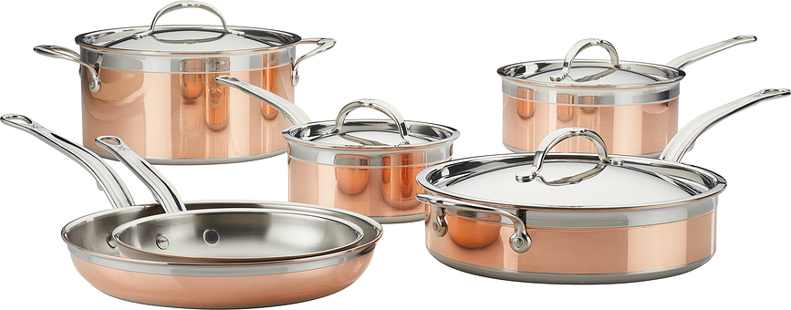 Set di pentole e padelle Copperbond, 6 pz.