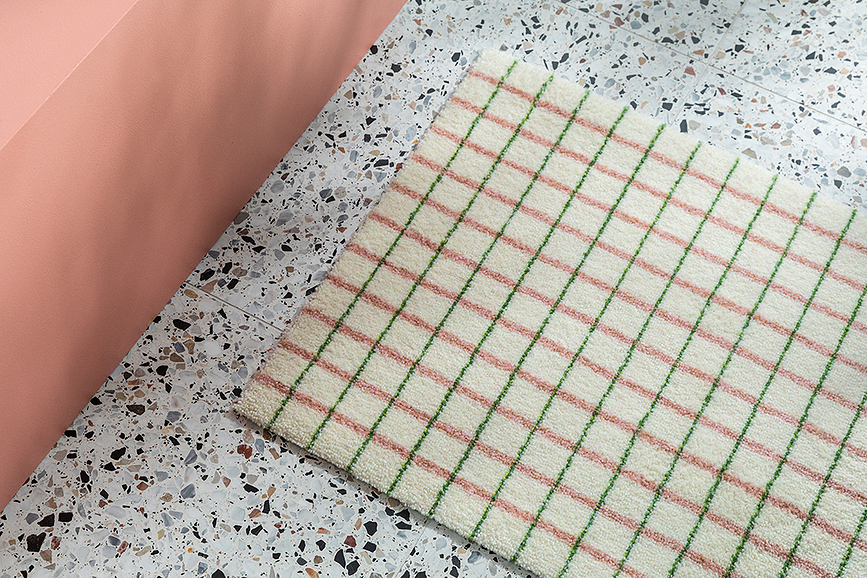 Covoraș de intrare Grid Lime Candycane 85 x 115 cm