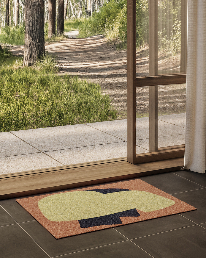 Covoraș de intrare Heymat X Sight Unseen Peach 81 x 122 cm