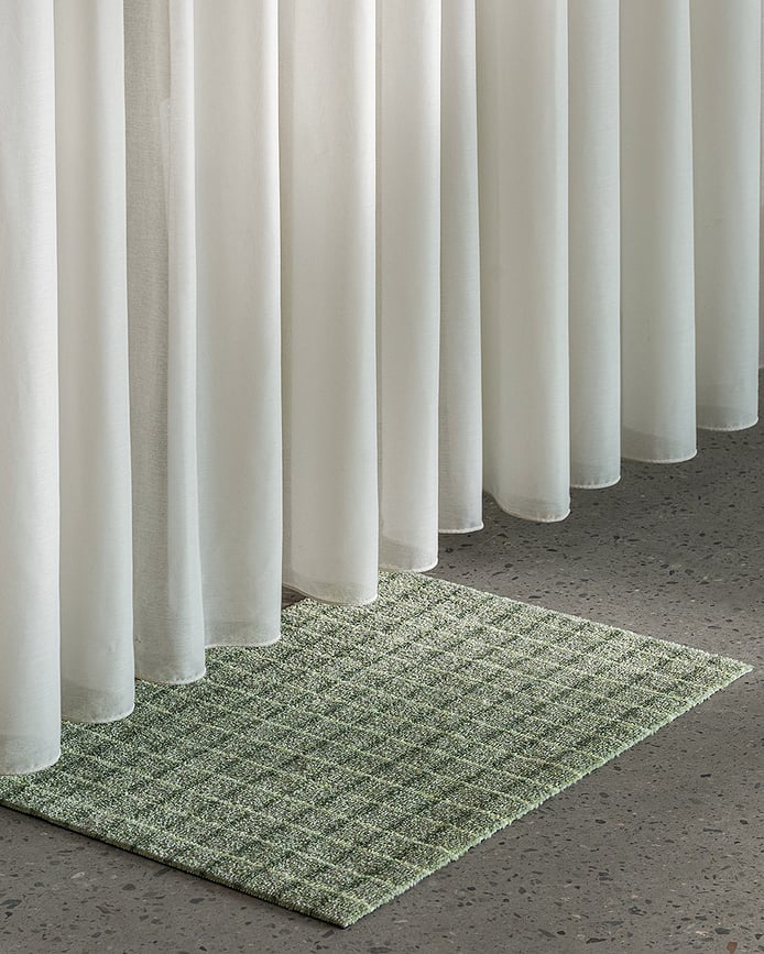 Fußmatte Grid Matcha Lemon 60 x 85 cm