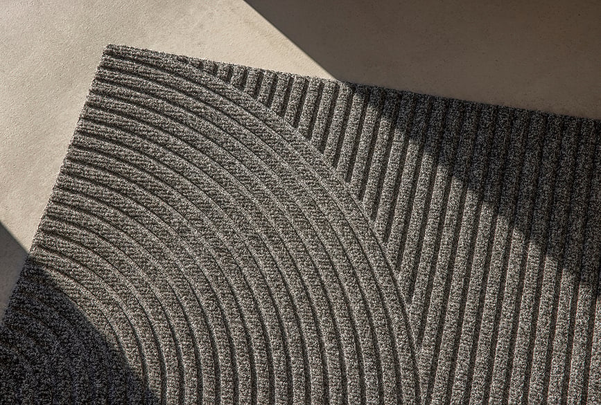 Fußmatte Stein 85 x 130 cm