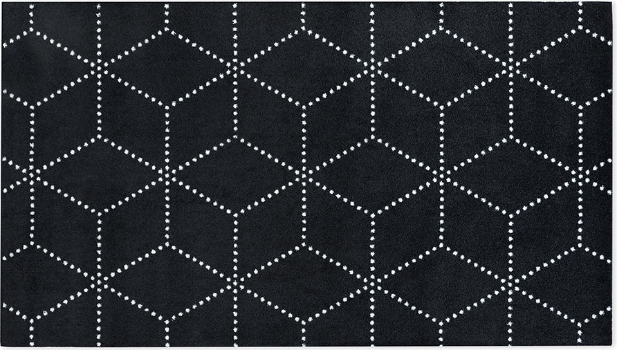 Hagl Fußmatte, schwarz, 85 x 150 cm