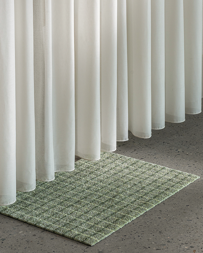 Paklājs Grid Matcha Lemon 60 x 85 cm