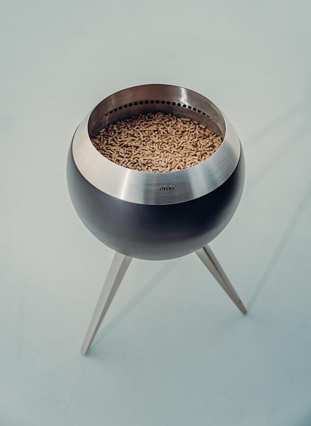 Base de acero Moon, para brasero