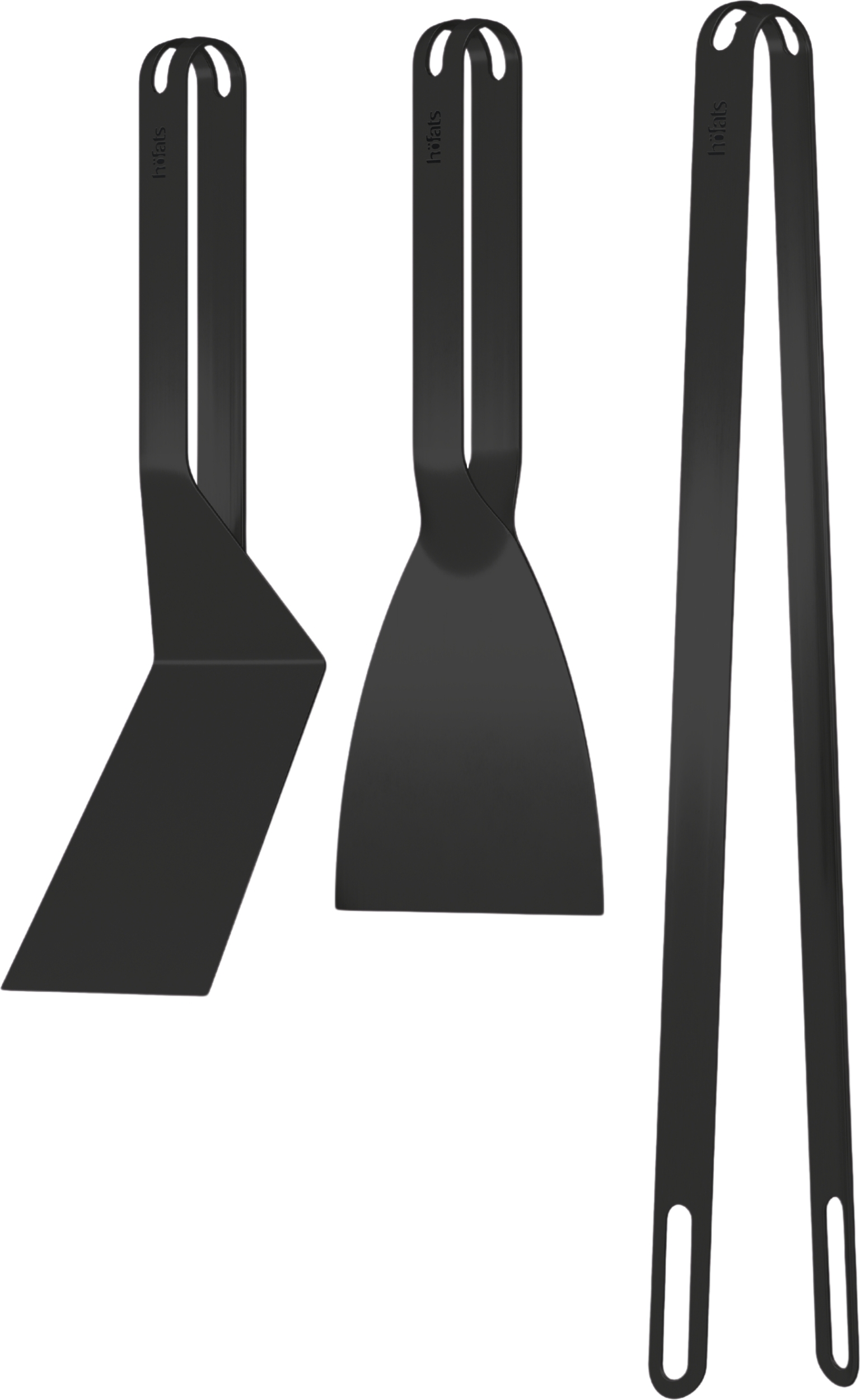 Grillzubehör Bbq Grill-Werkzeug-Set Schwarz 3 El.