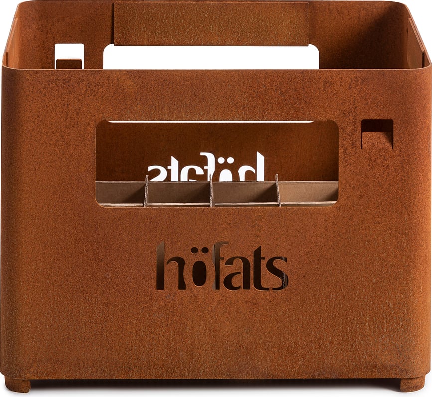 Beer Box Brasero convertible en Boîte à bière, noir